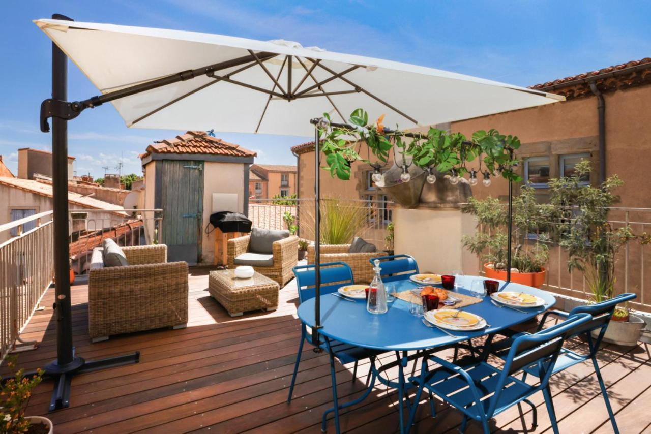 La Terrasse Tapaja Vue Conciergeriedamecarcas Apartment Carcassonne